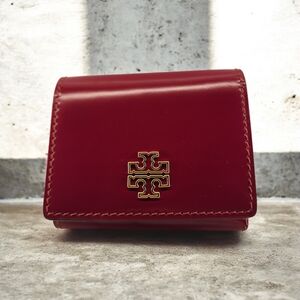 Tory Burch Red/Burhandy Leather Wallet